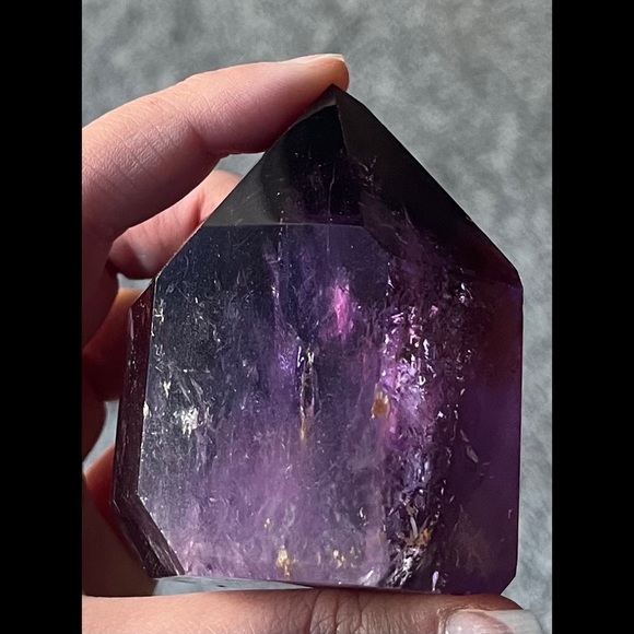 Mother Earth Other - Grape Jelly Amethyst Polished Point w/ Inclusions